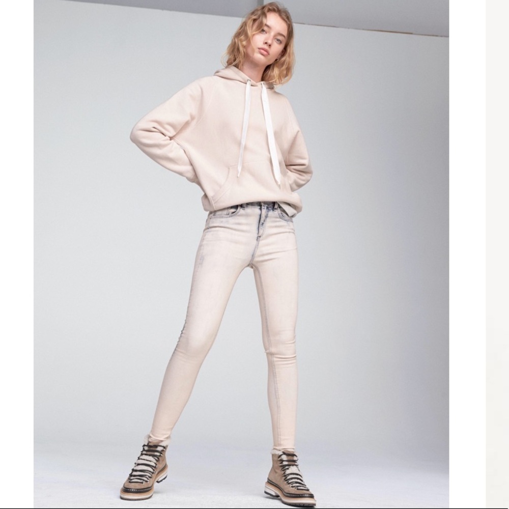 NWT Rag & Bone Bleach Blush High Rise Skinny 24